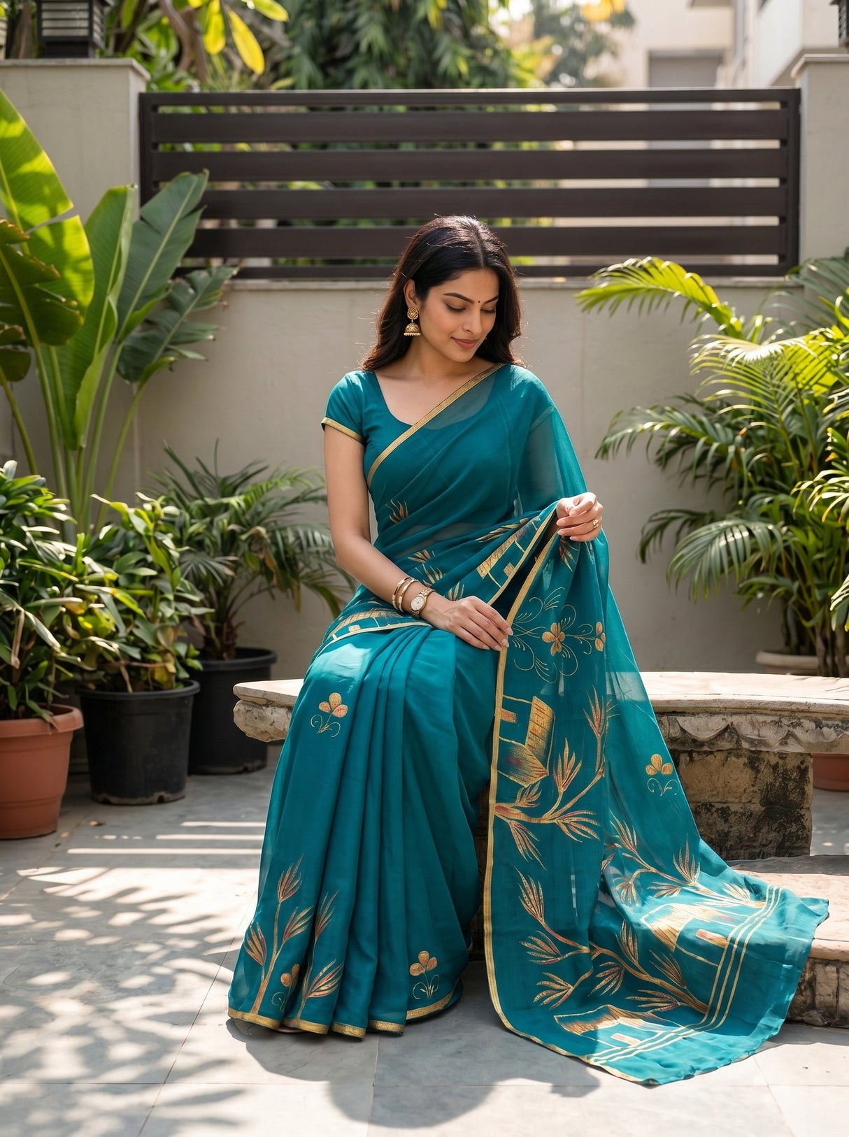 MIMOSA Saree Saree — pose 8 styling detail