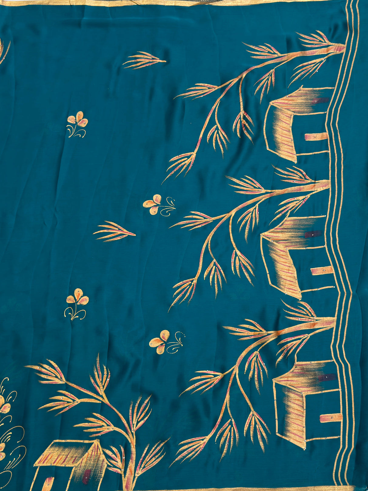 MIMOSA Saree Saree — pallu and zari work detail