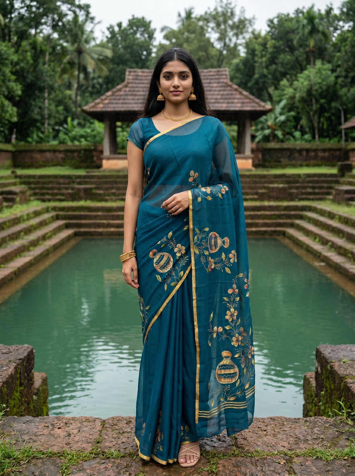 MIMOSA Saree Saree — front view on mannequin