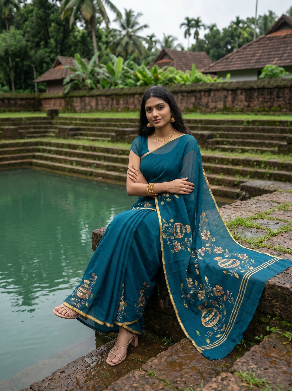 MIMOSA Saree Saree — pose 8 styling detail