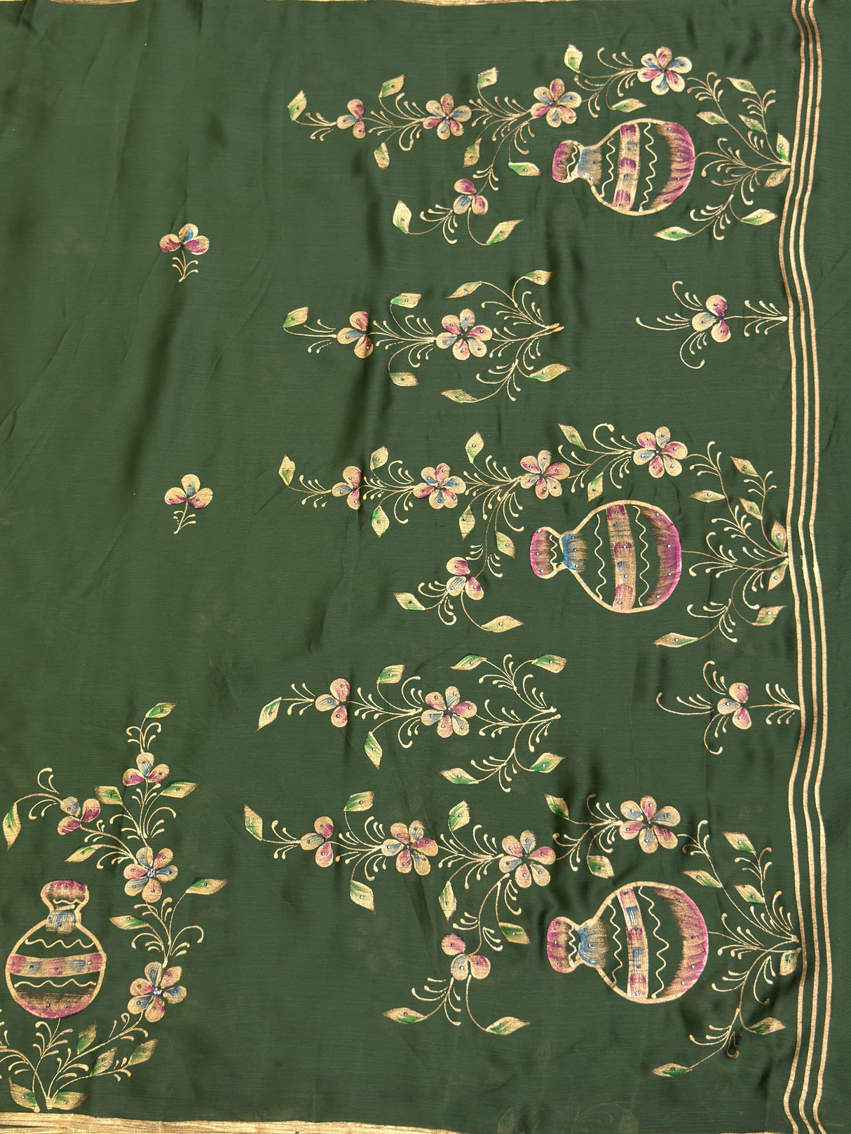 MIMOSA Saree Saree — pallu and zari work detail