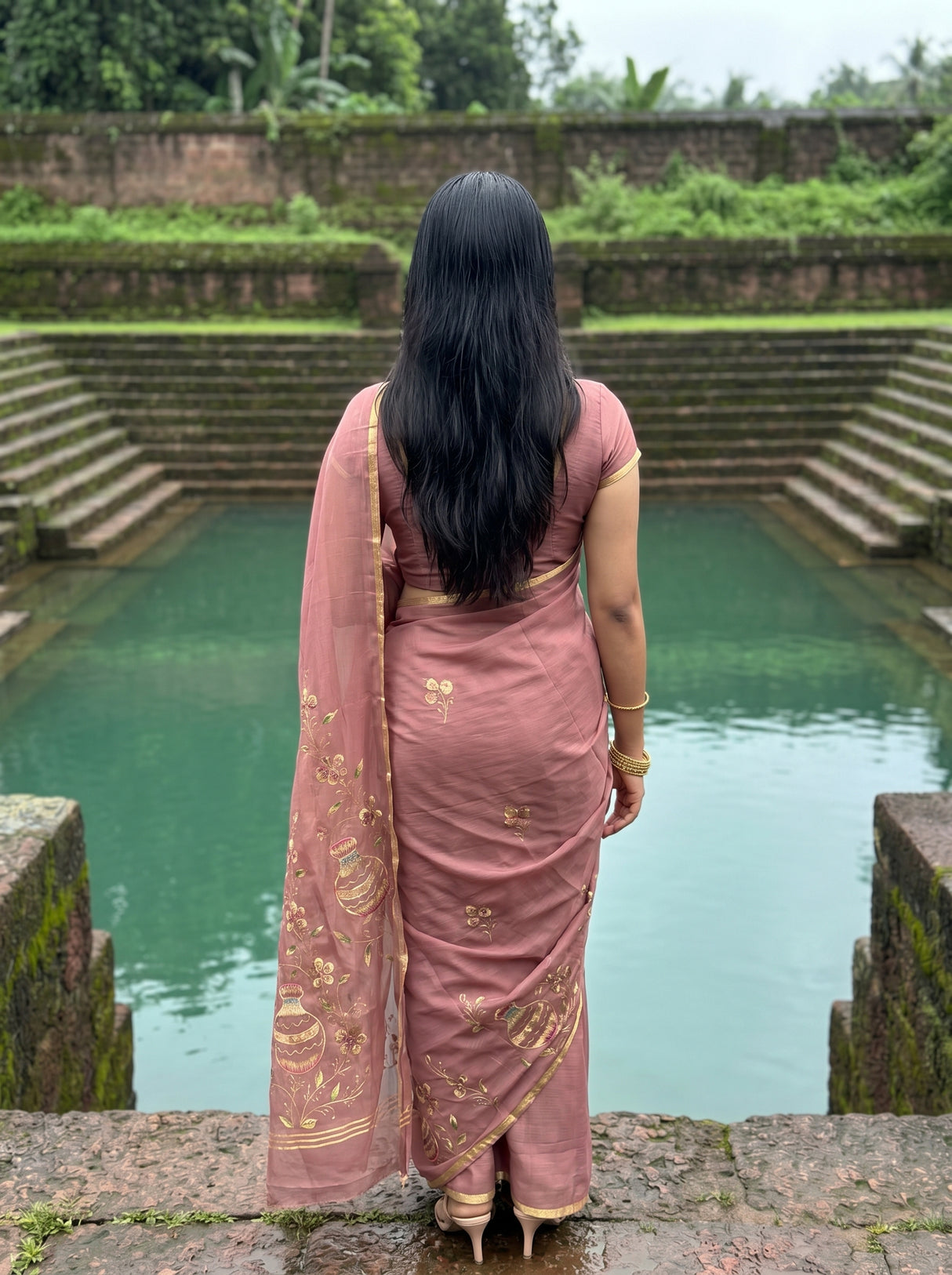 MIMOSA Saree Saree — pose 2 styling detail