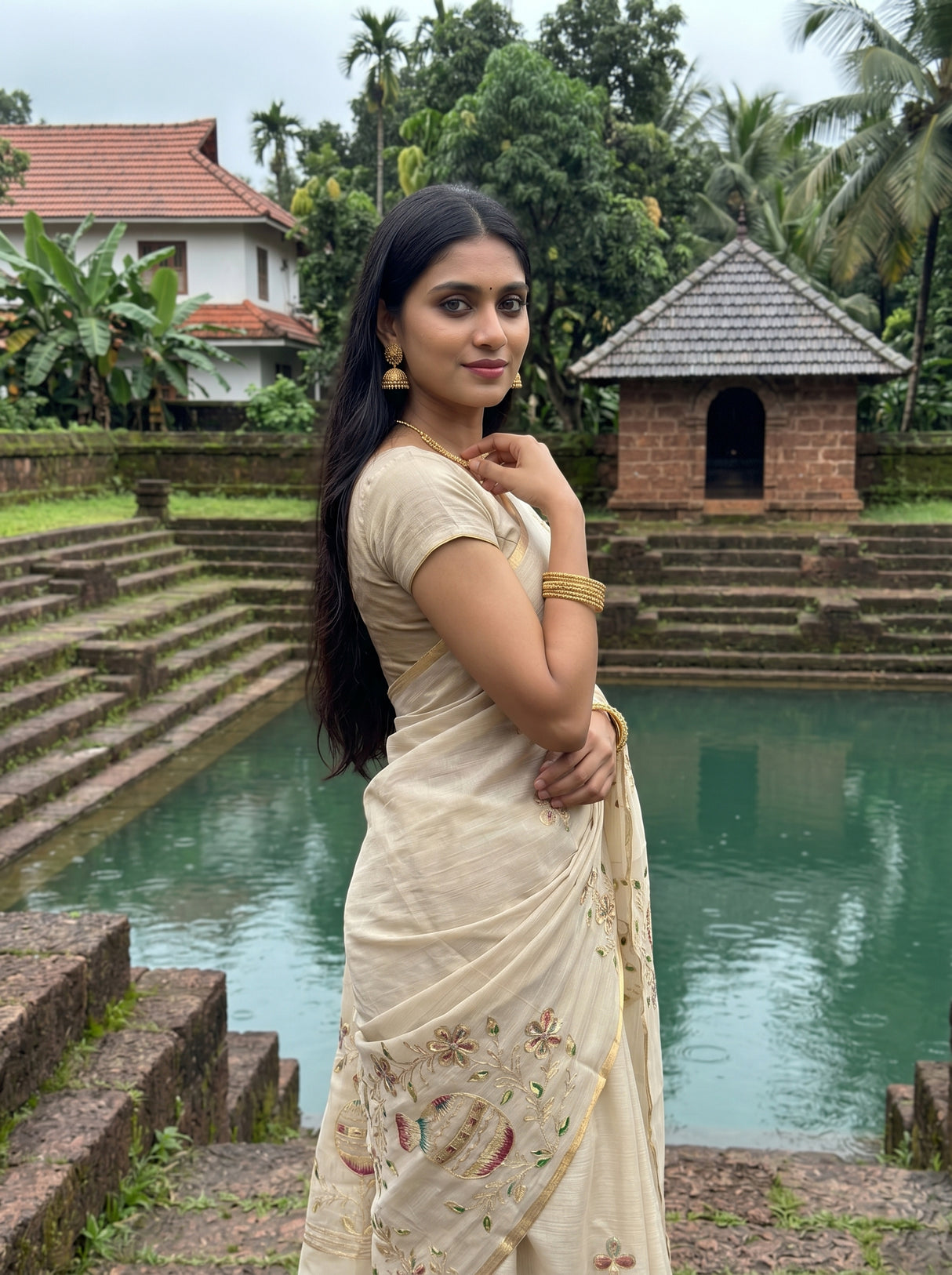 MIMOSA Saree Saree — pose 10 styling detail
