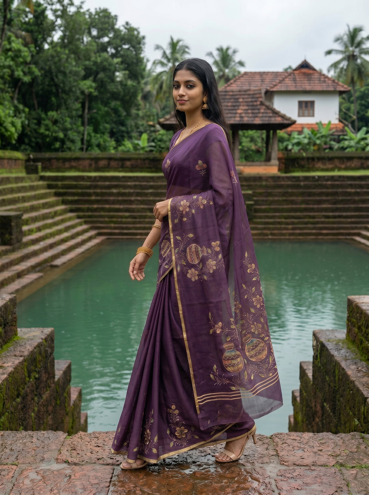 MIMOSA Saree Saree — pose 6 styling detail