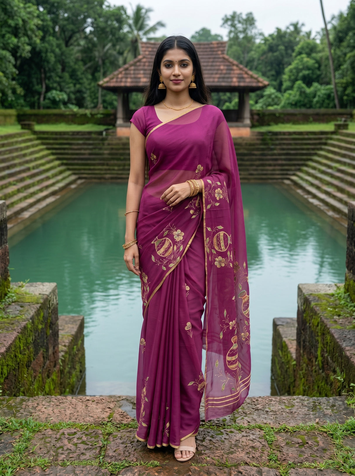 MIMOSA Saree Saree — front view on mannequin