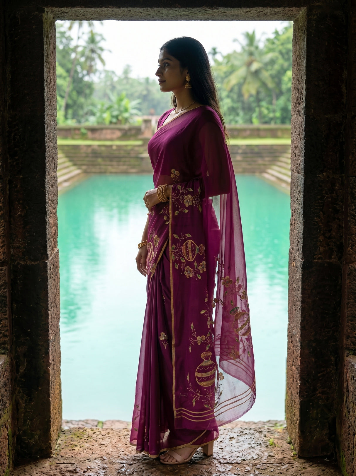 MIMOSA Saree Saree — pose 3 styling detail