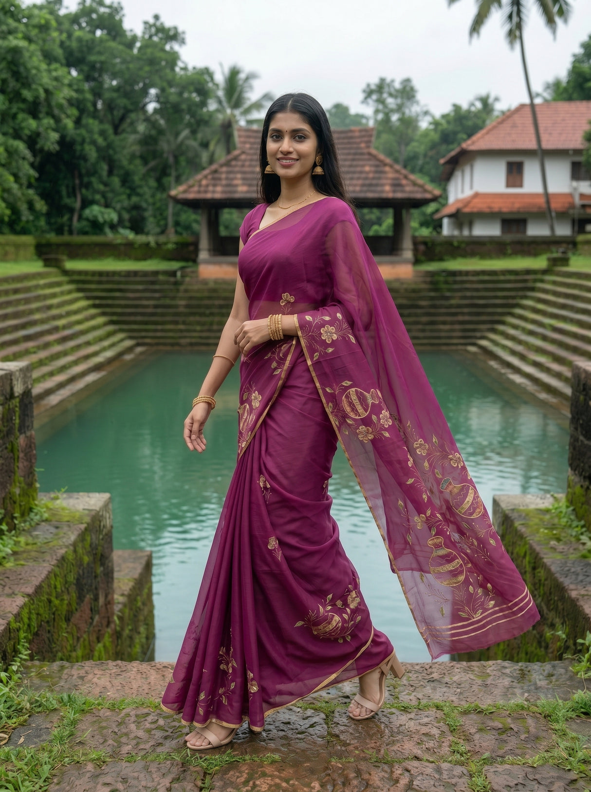 MIMOSA Saree Saree — pose 6 styling detail