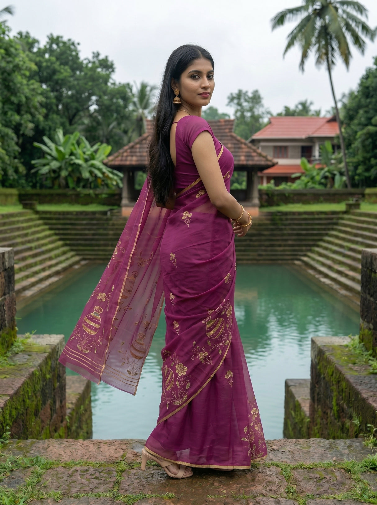MIMOSA Saree Saree — pose 9 styling detail
