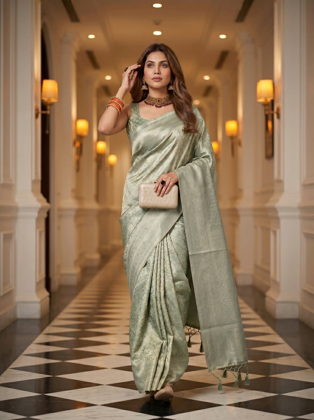 MIMOSA Saree Saree — pose 5 styling detail