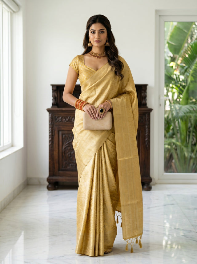MIMOSA Saree Saree — front view on mannequin