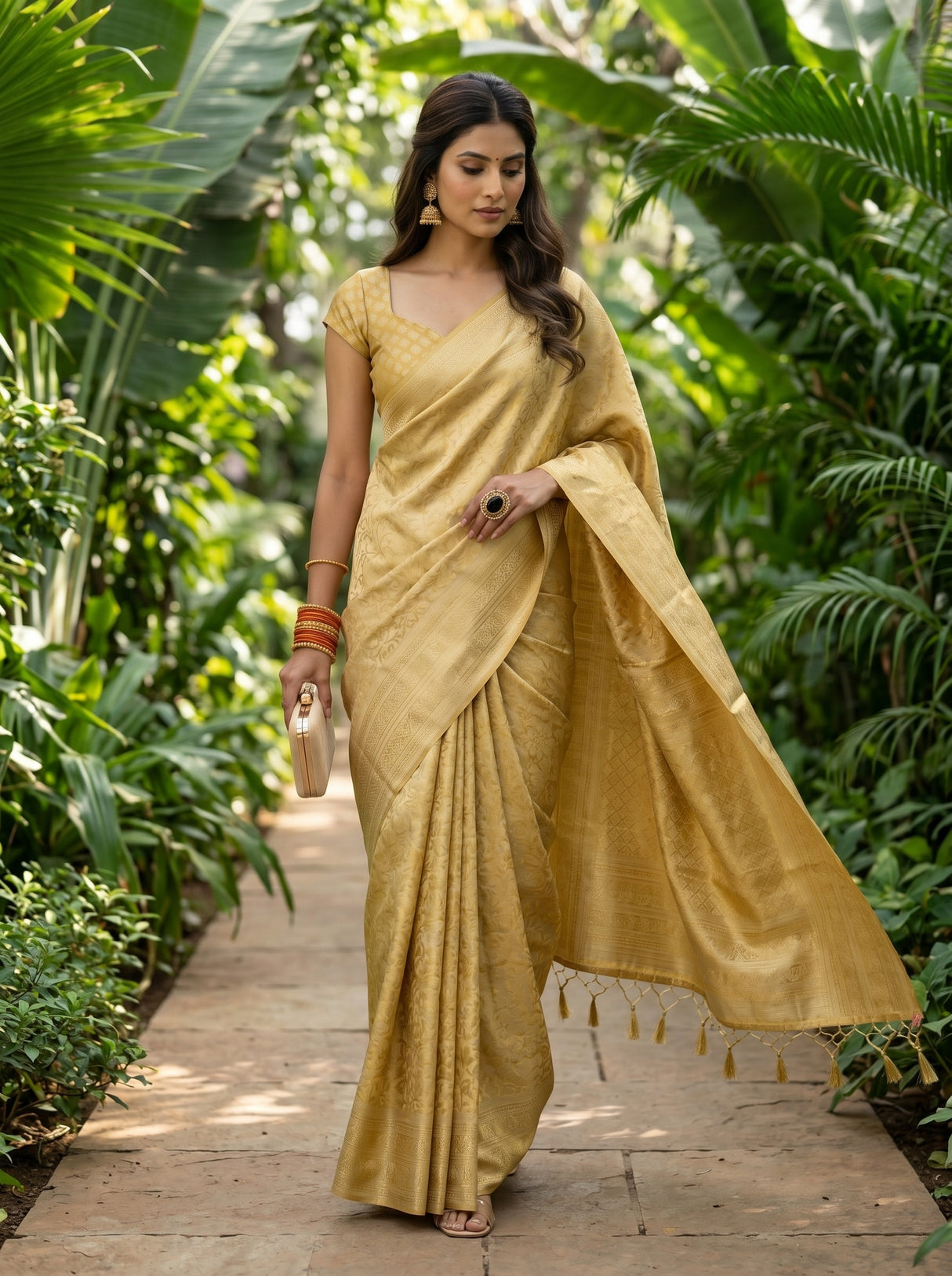 MIMOSA Saree Saree — pose 6 styling detail