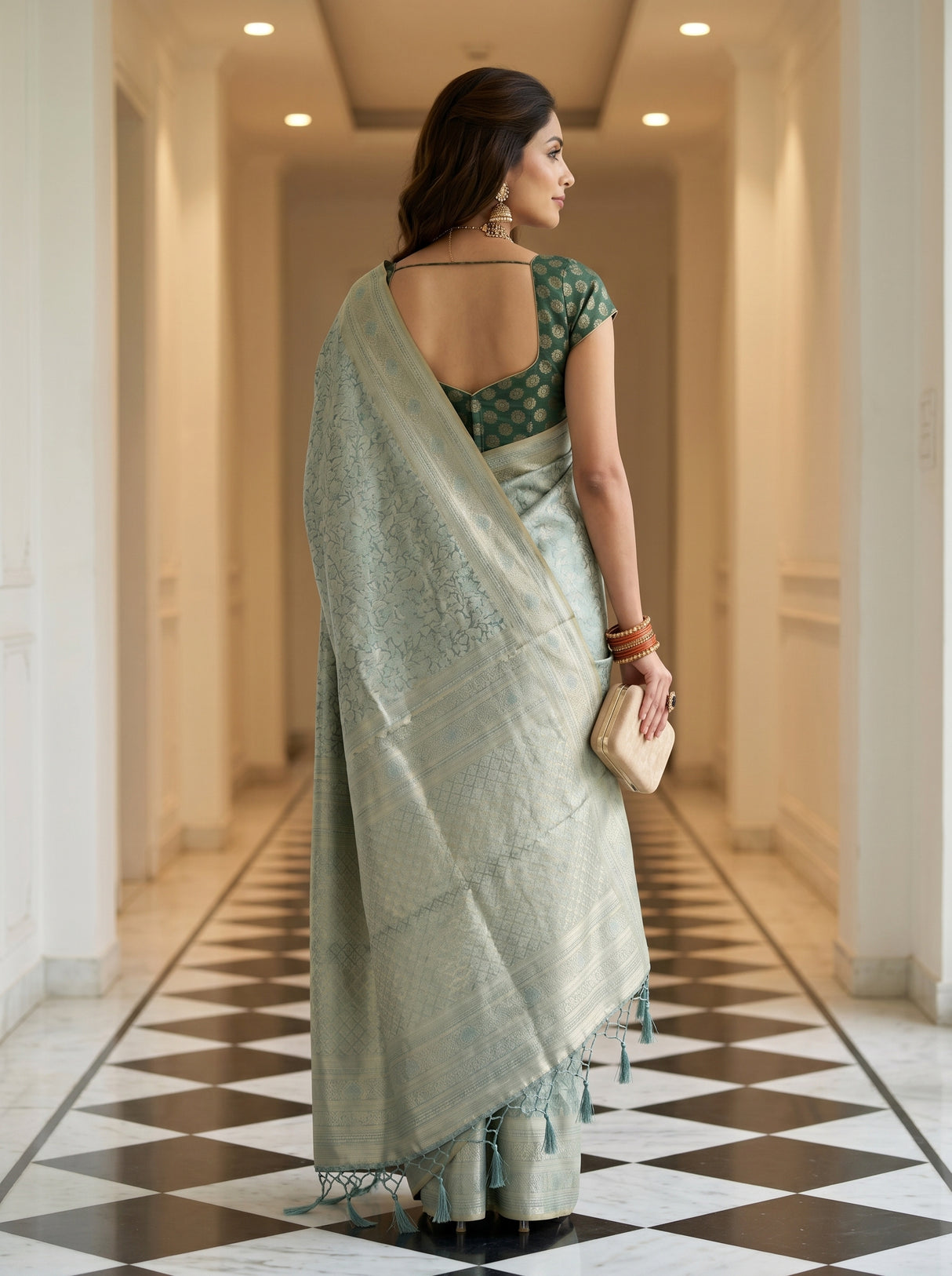 MIMOSA Saree Saree — pose 2 styling detail