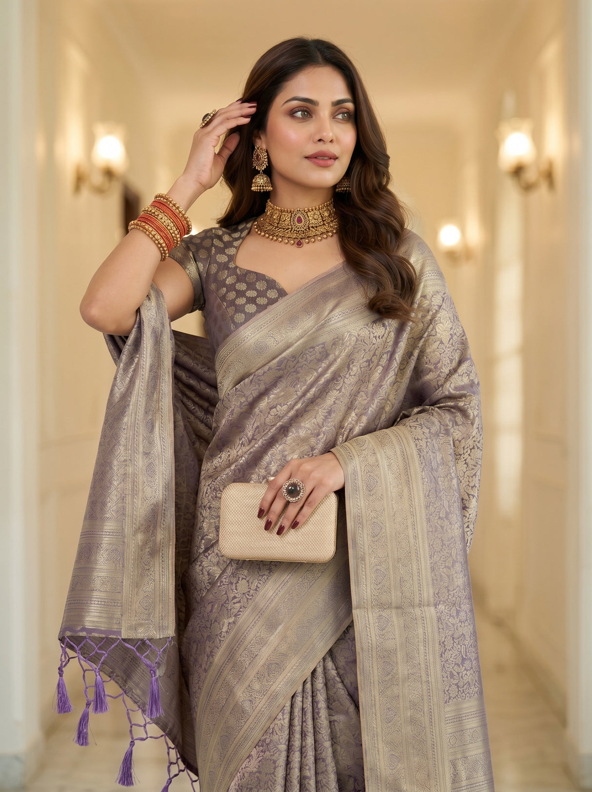 MIMOSA Saree Saree — pose 10 styling detail