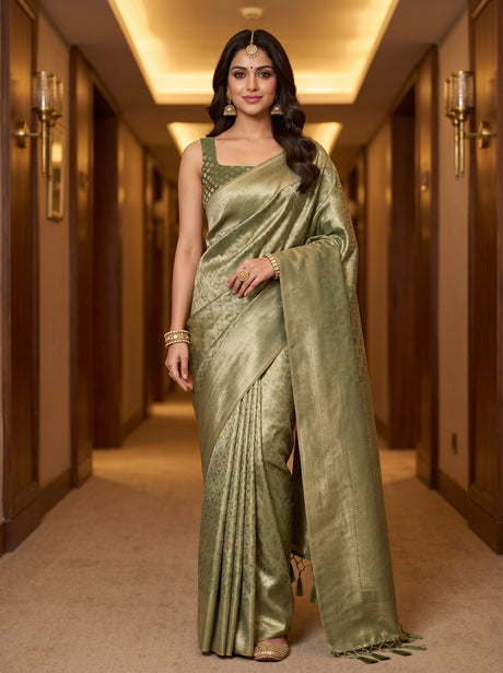 MIMOSA Saree Saree — front view on mannequin