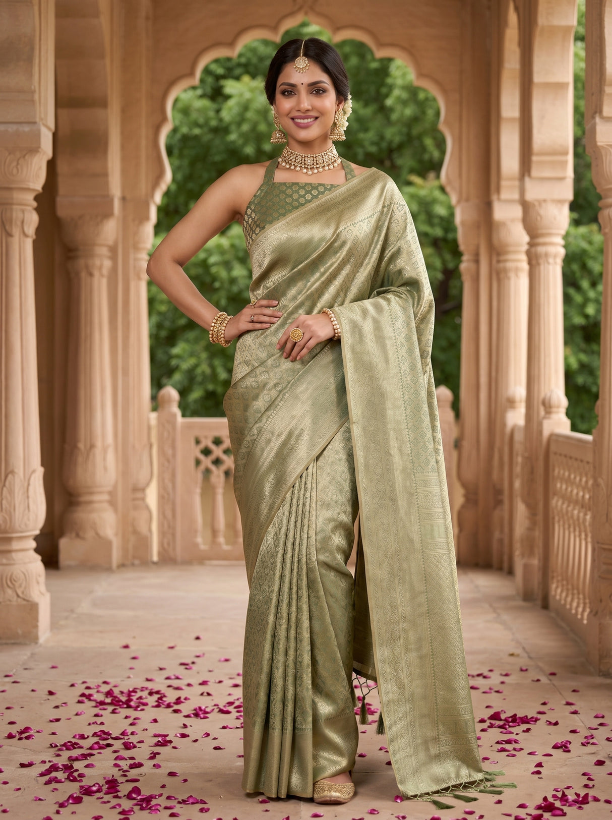 MIMOSA Saree Saree — pose 4 styling detail