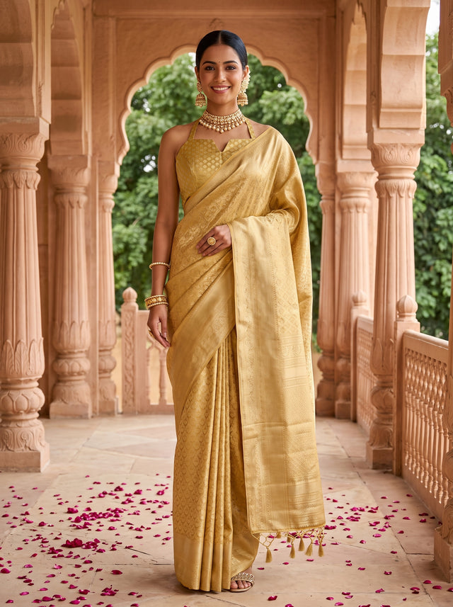 MIMOSA Saree Saree — front view on mannequin