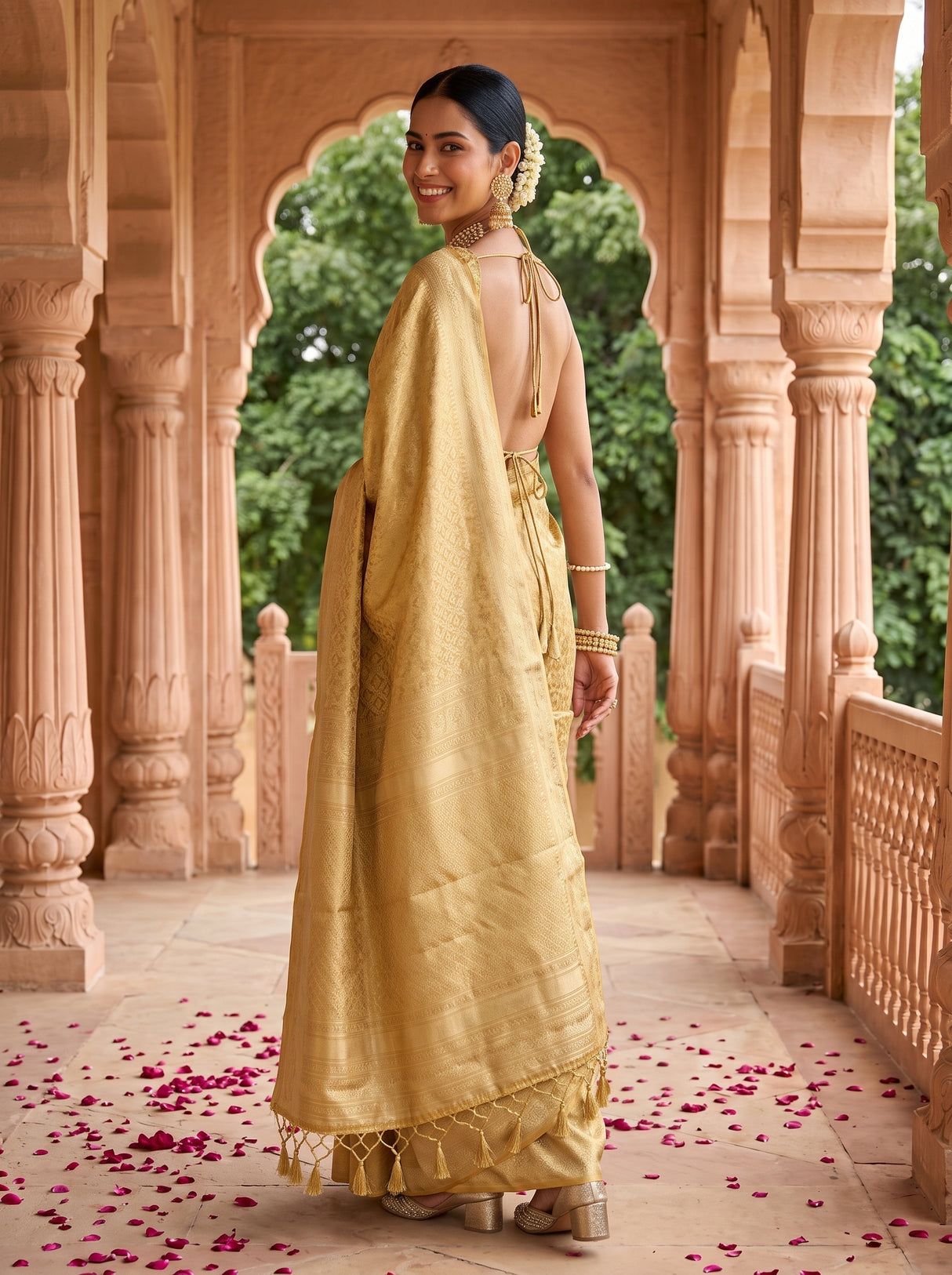 MIMOSA Saree Saree — pose 5 styling detail