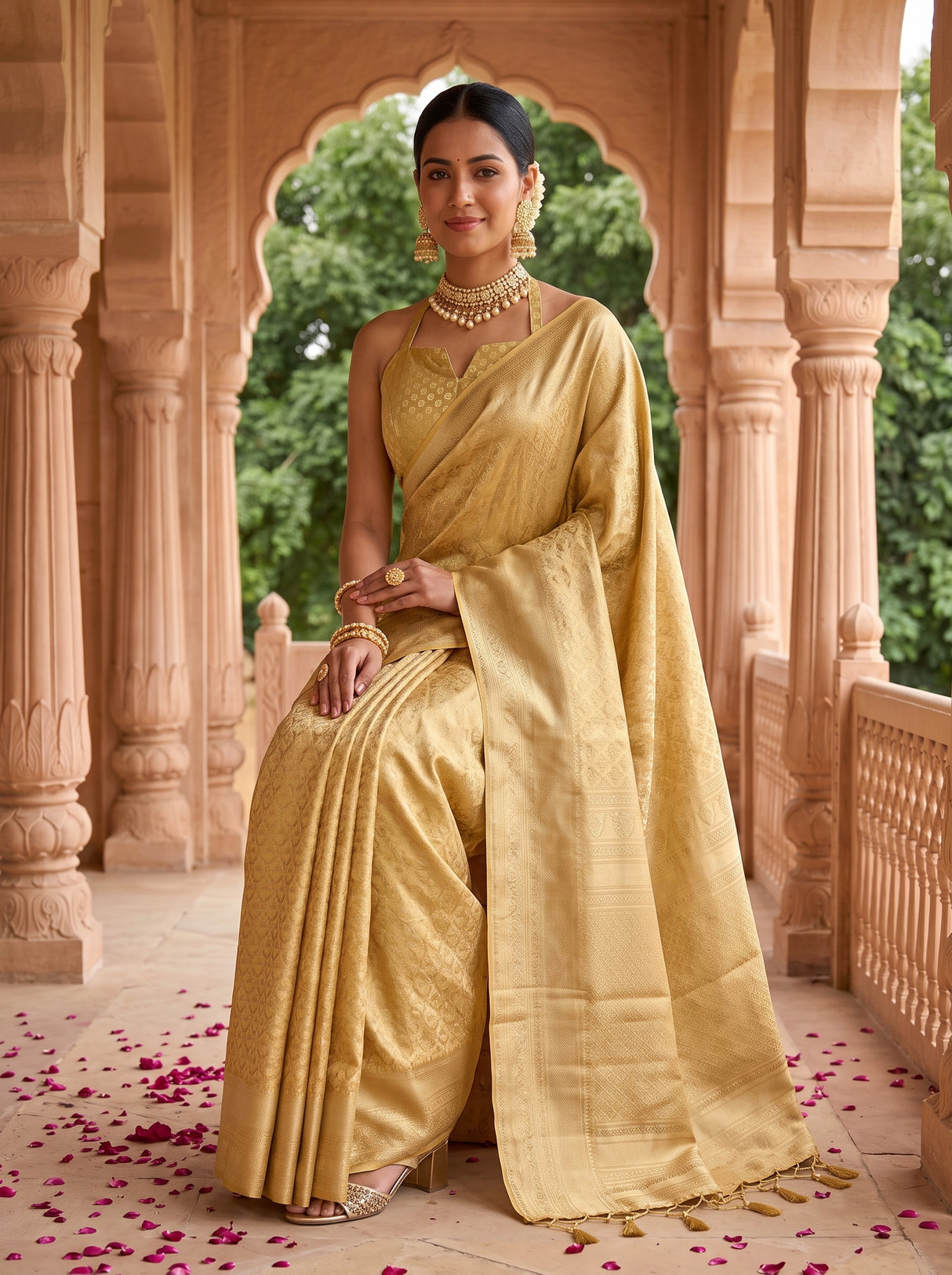 MIMOSA Saree Saree — pose 8 styling detail