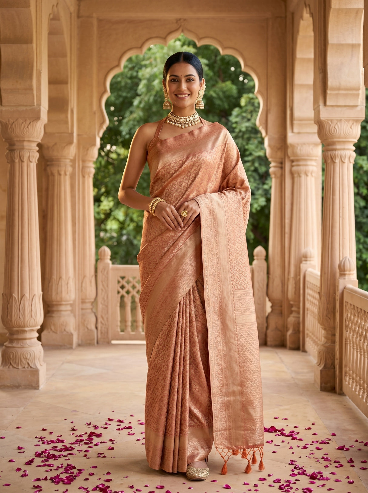 MIMOSA Saree Saree — front view on mannequin