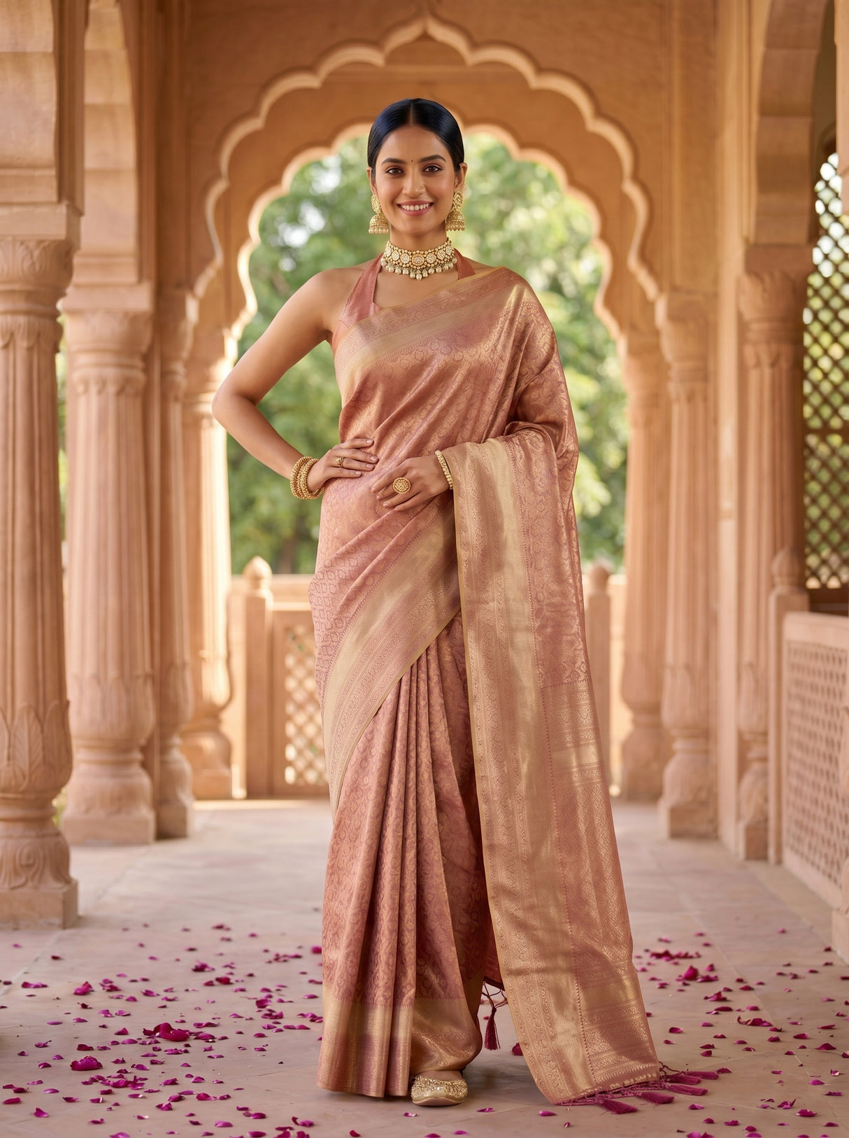 MIMOSA Saree Saree — pose 4 styling detail