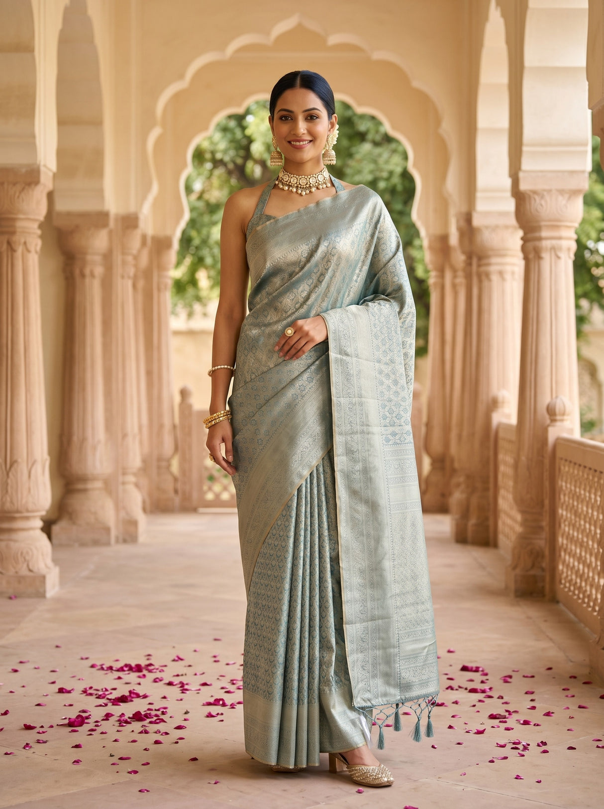 MIMOSA Saree Saree — front view on mannequin