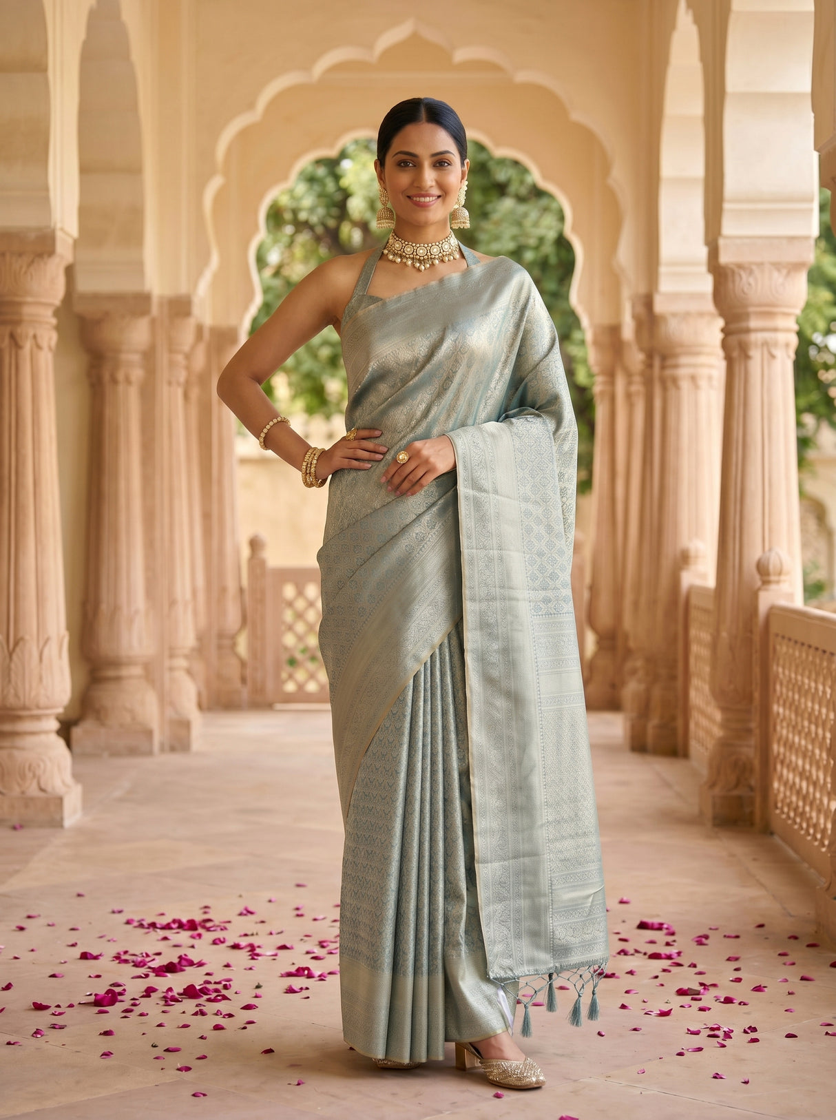 MIMOSA Saree Saree — pose 4 styling detail