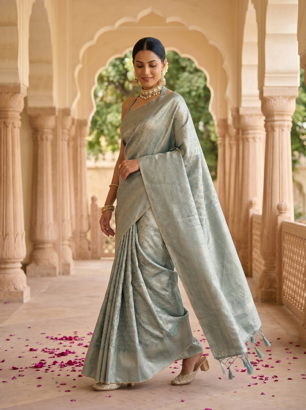 MIMOSA Saree Saree — pose 6 styling detail