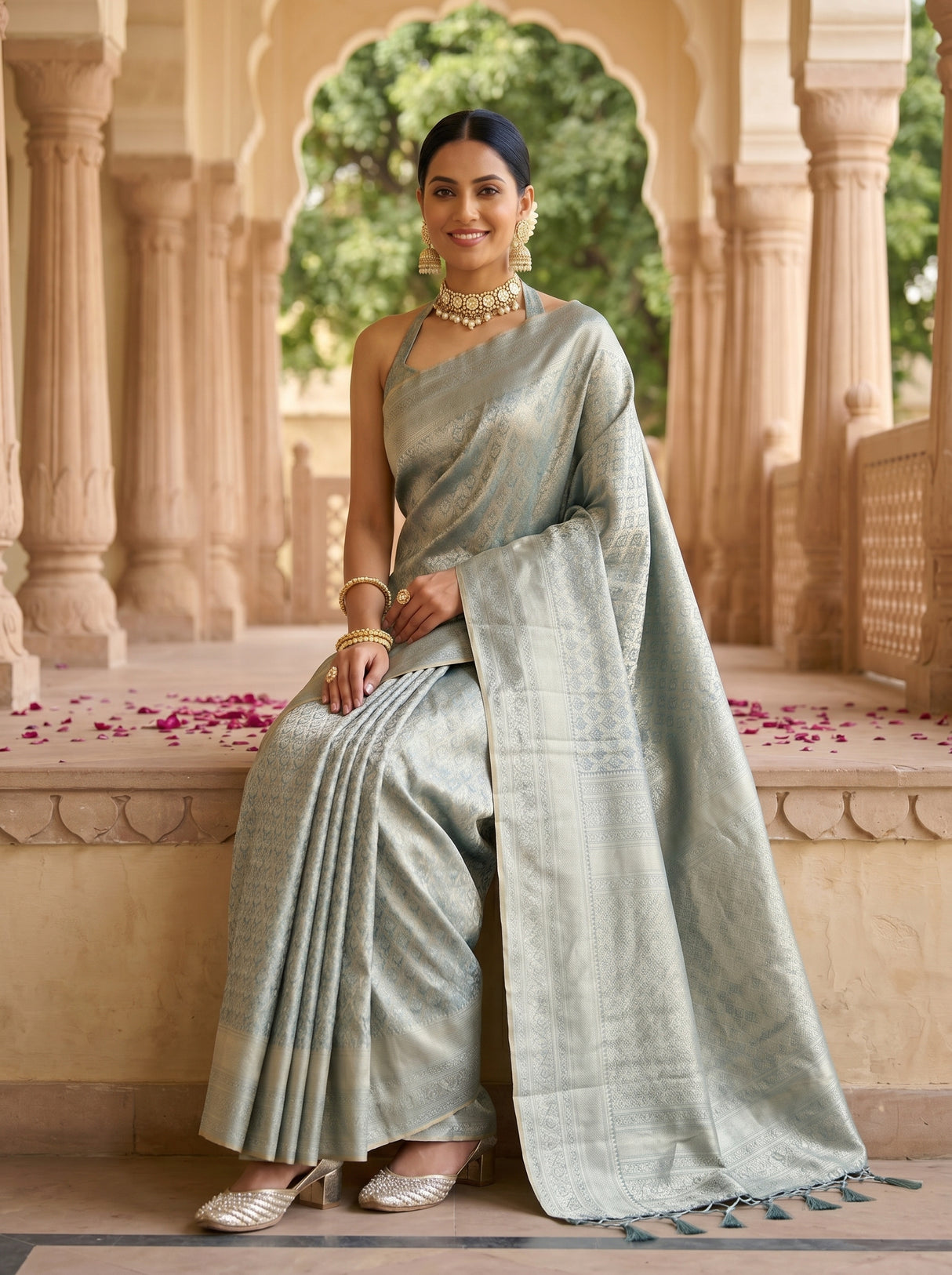 MIMOSA Saree Saree — pose 8 styling detail