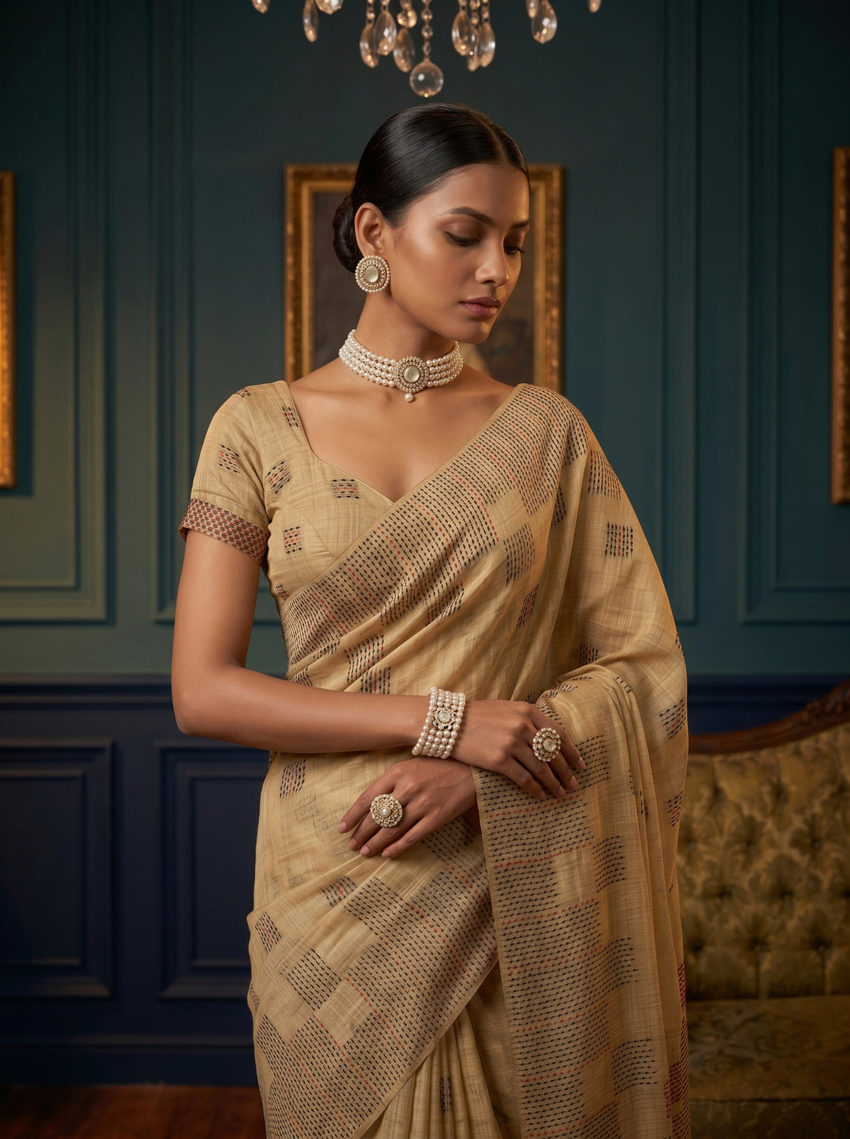 MIMOSA Saree Saree — pose 10 styling detail