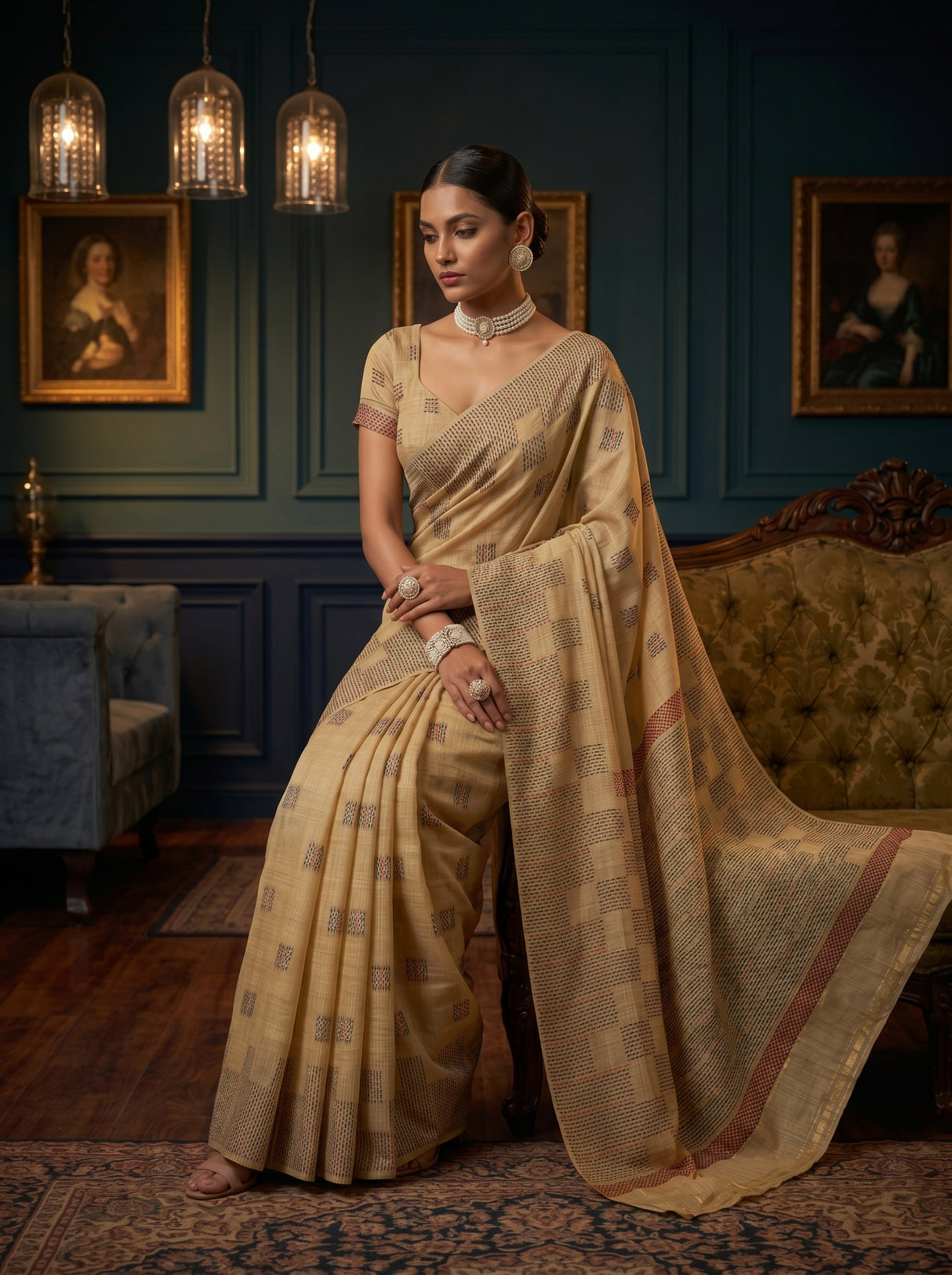 MIMOSA Saree Saree — pose 8 styling detail