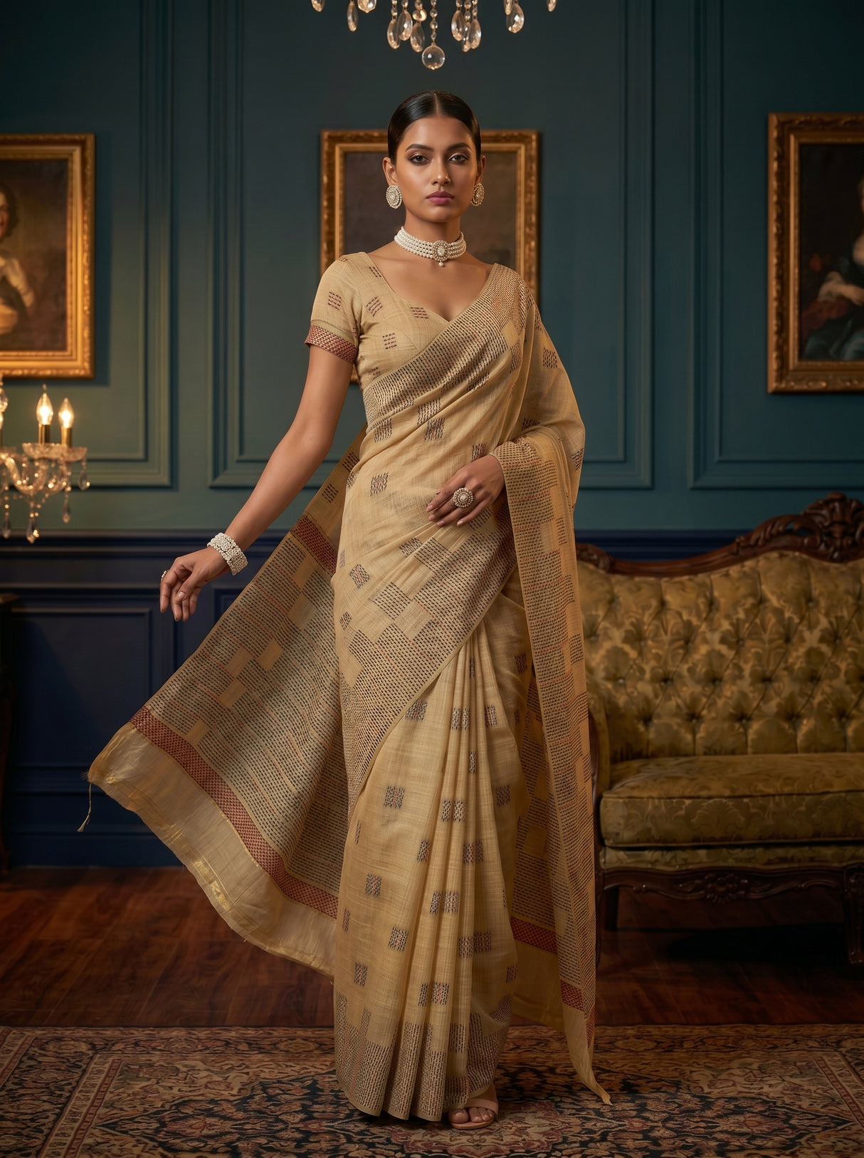 MIMOSA Saree Saree — pose 9 styling detail
