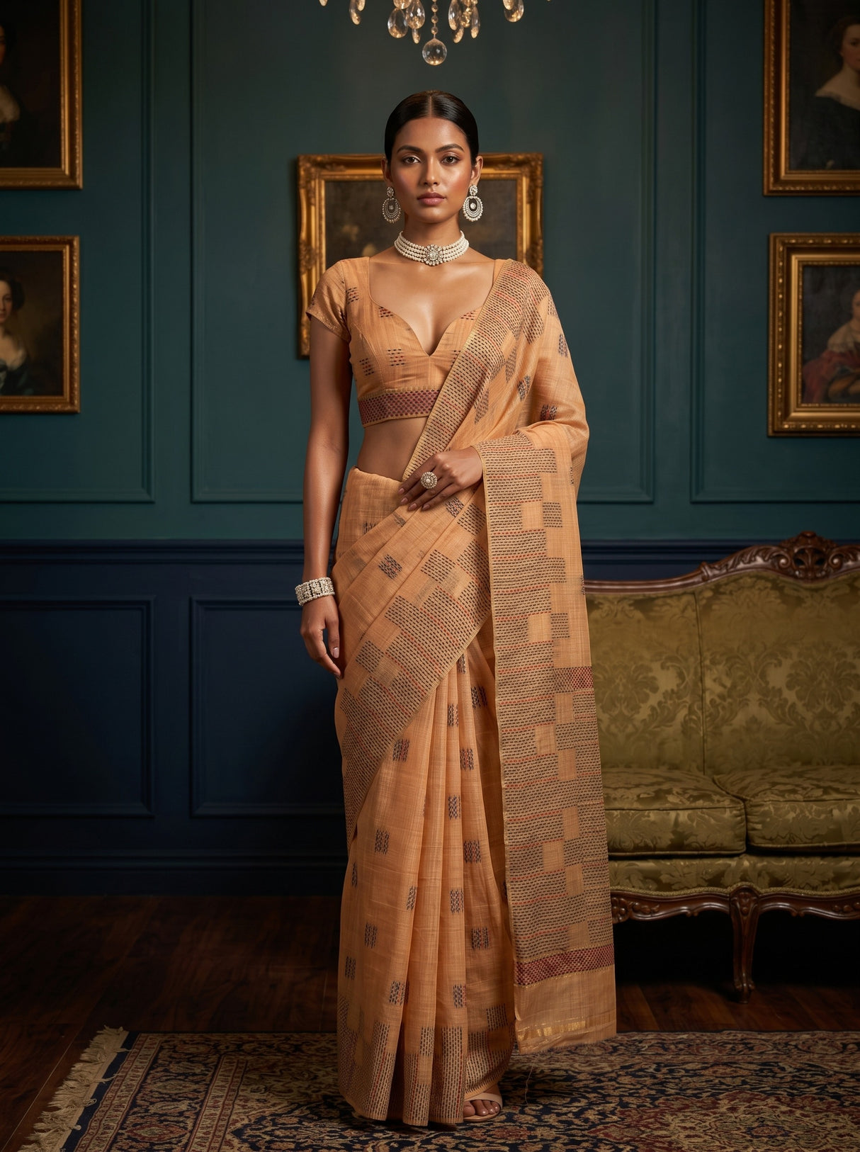MIMOSA Saree Saree — front view on mannequin