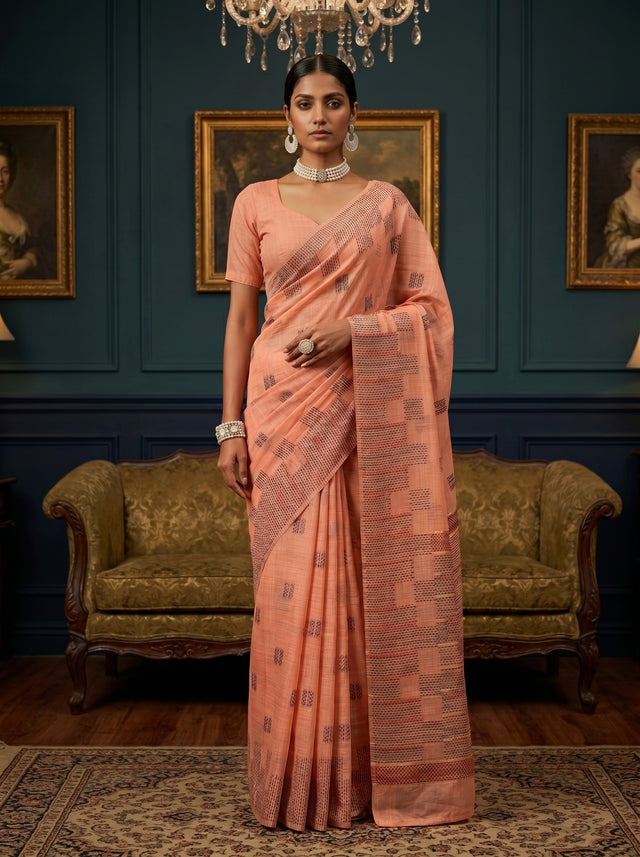 MIMOSA Saree Saree — front view on mannequin