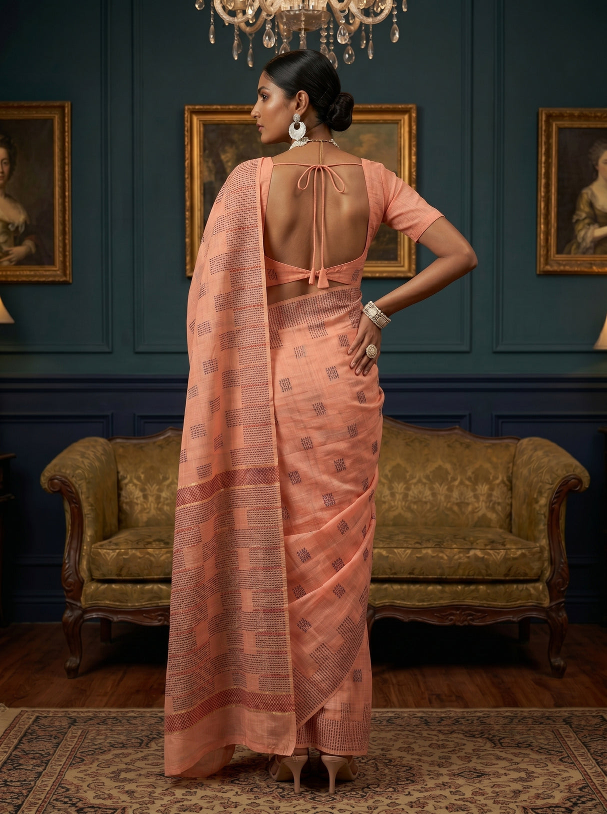 MIMOSA Saree Saree — pose 2 styling detail