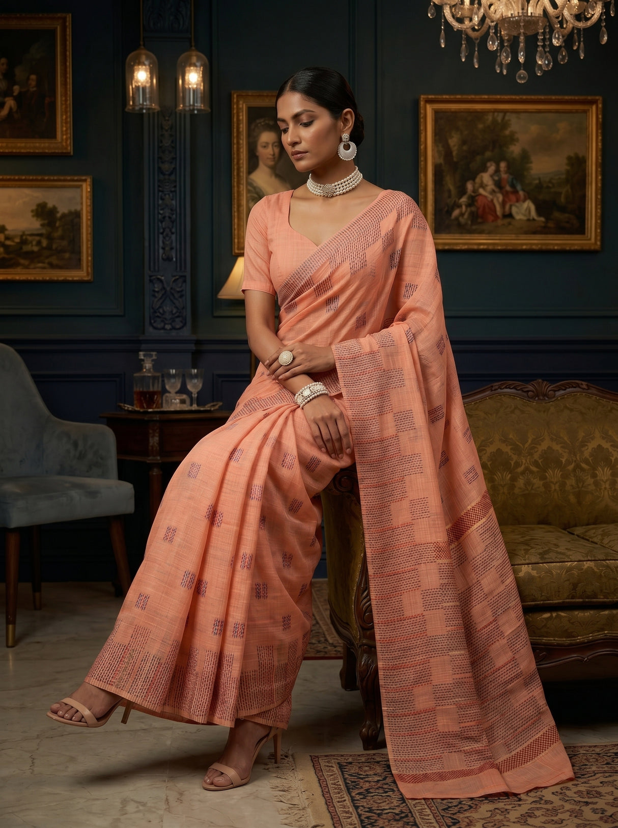 MIMOSA Saree Saree — pose 8 styling detail