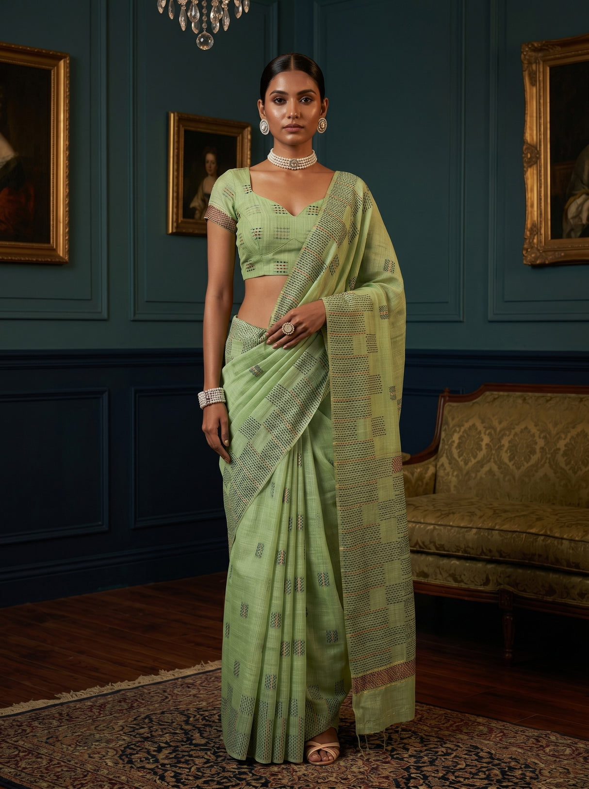 MIMOSA Saree Saree — front view on mannequin