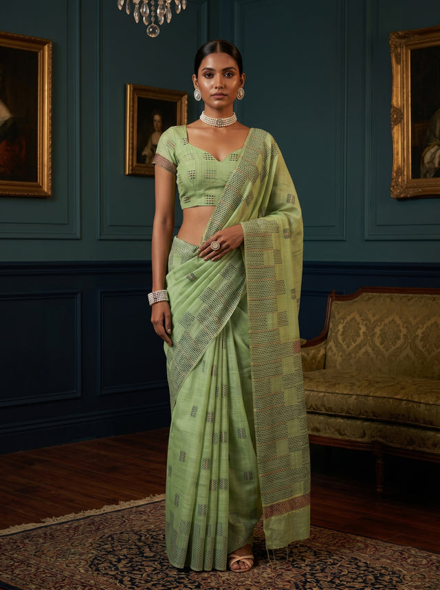 MIMOSA Saree Saree — front view on mannequin