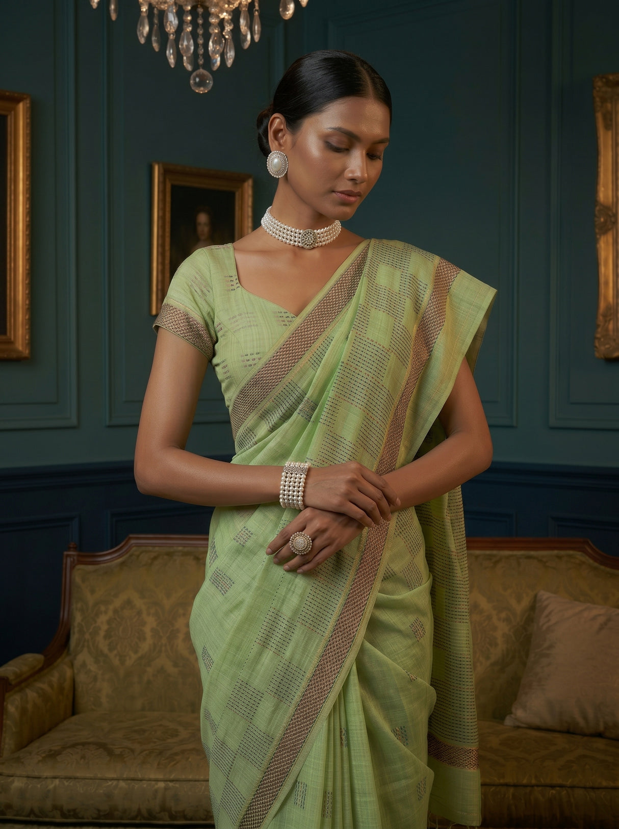 MIMOSA Saree Saree — pose 10 styling detail