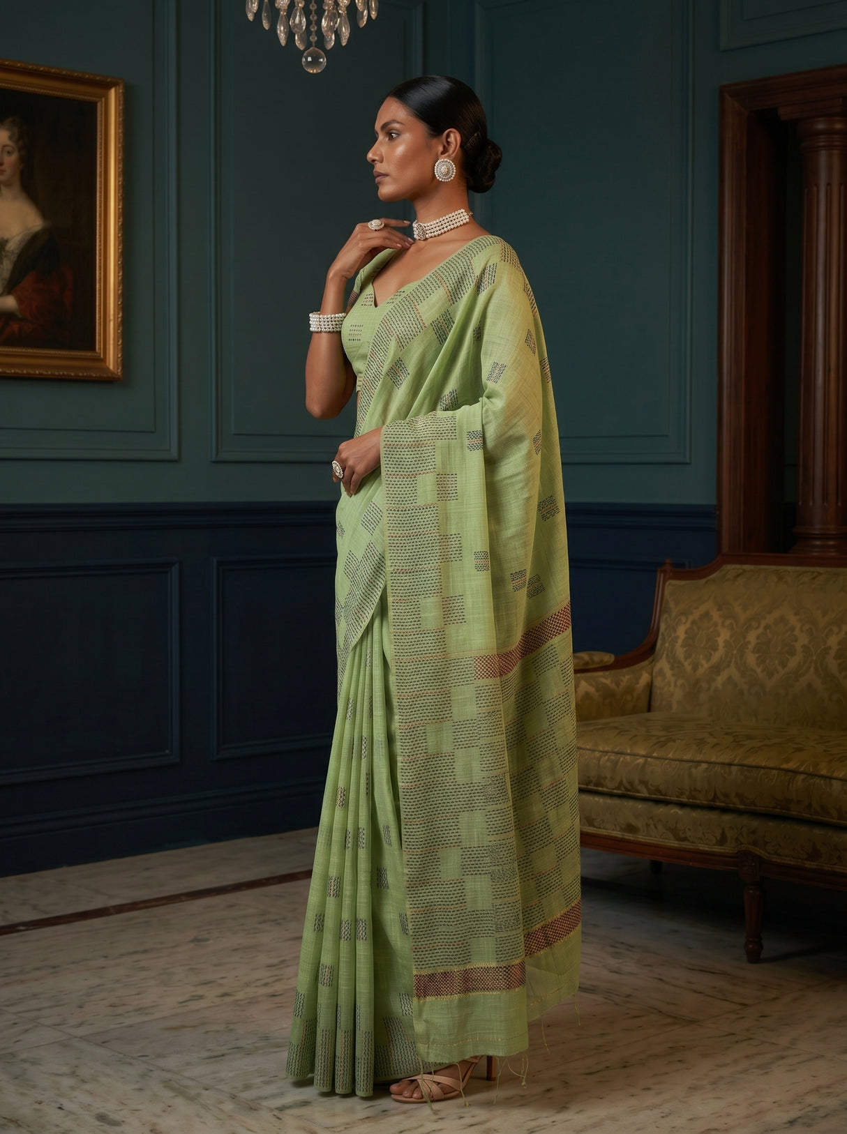 MIMOSA Saree Saree — pose 3 styling detail