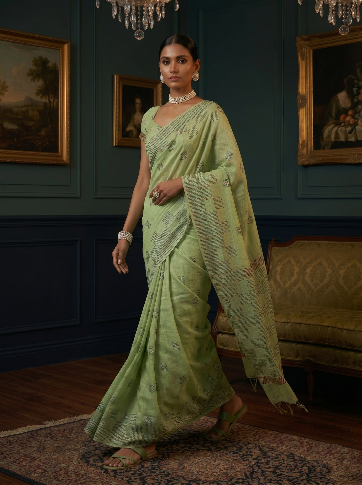 MIMOSA Saree Saree — pose 6 styling detail