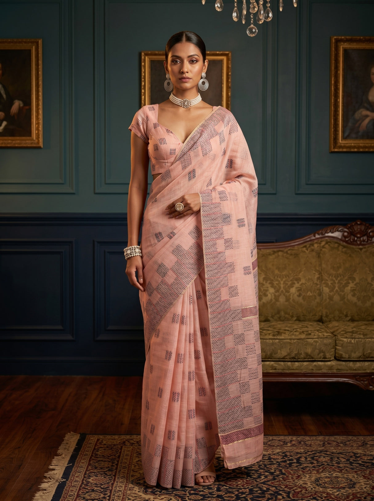 MIMOSA Saree Saree — front view on mannequin