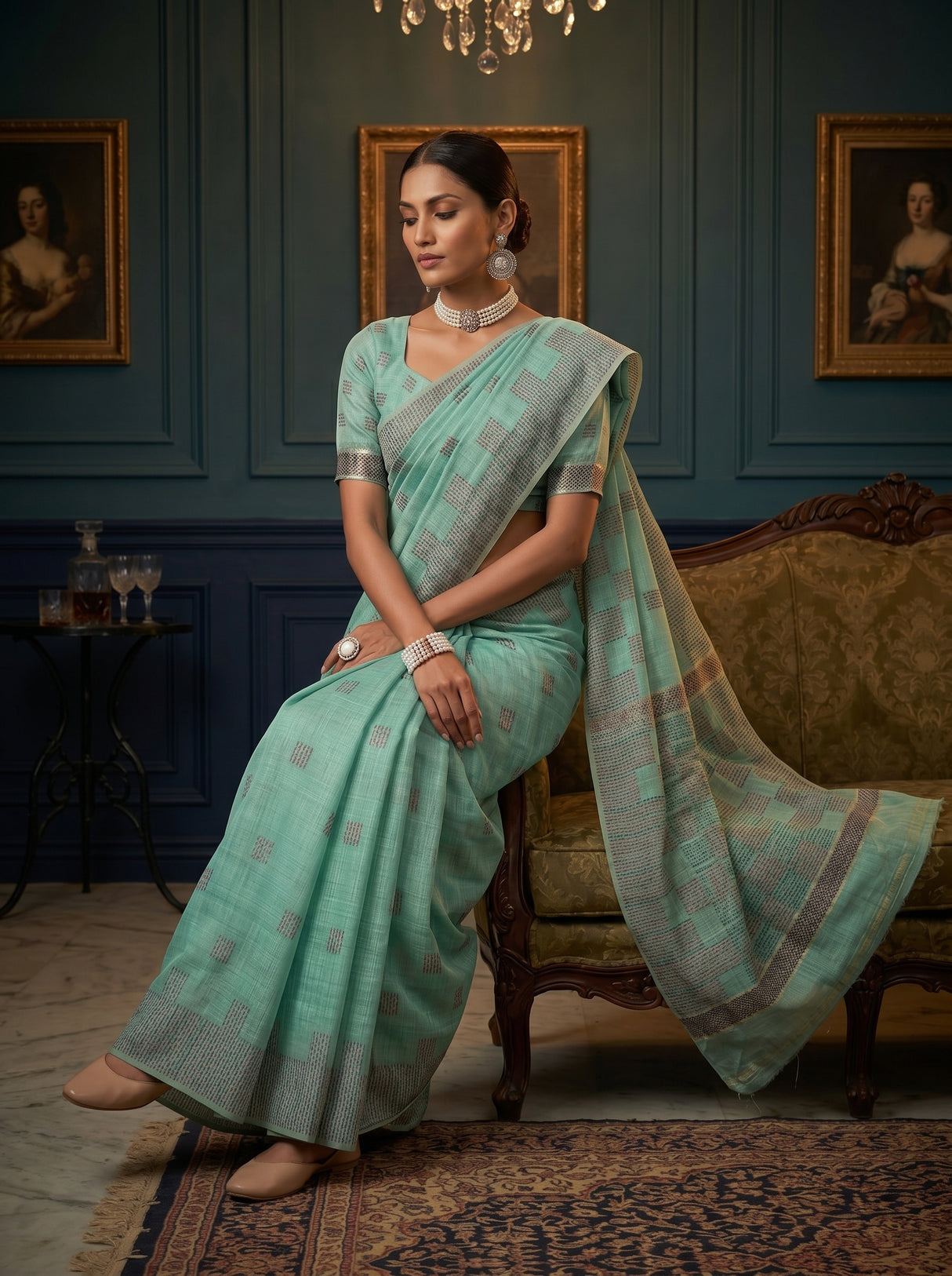 MIMOSA Saree Saree — pose 8 styling detail