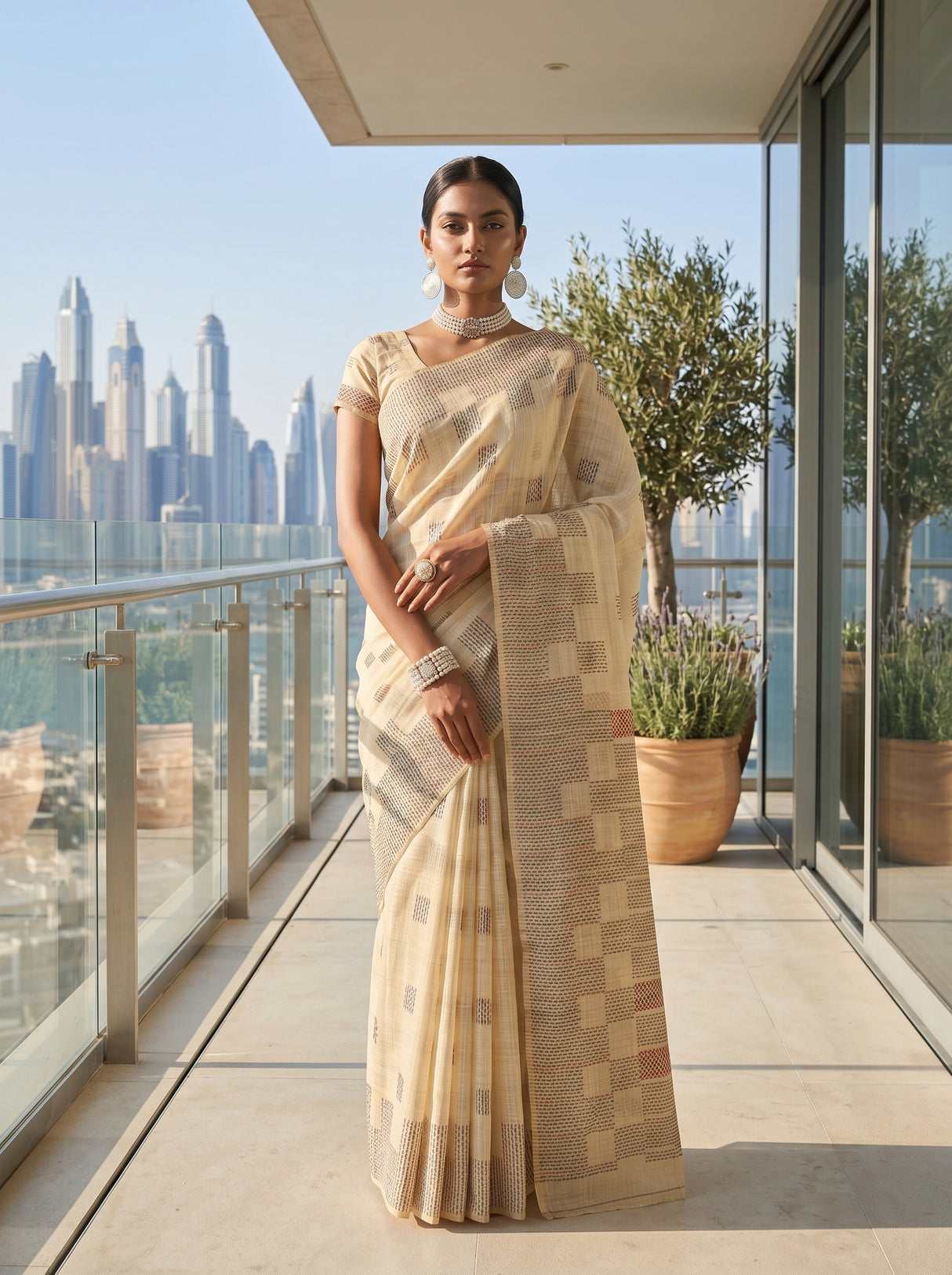 MIMOSA Saree Saree — pose 10 styling detail