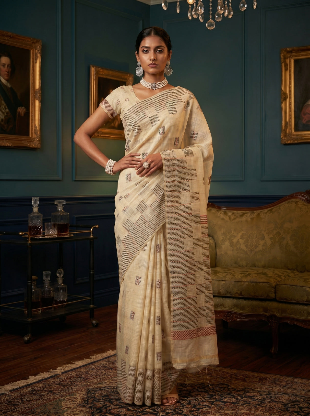 MIMOSA Saree Saree — pose 4 styling detail