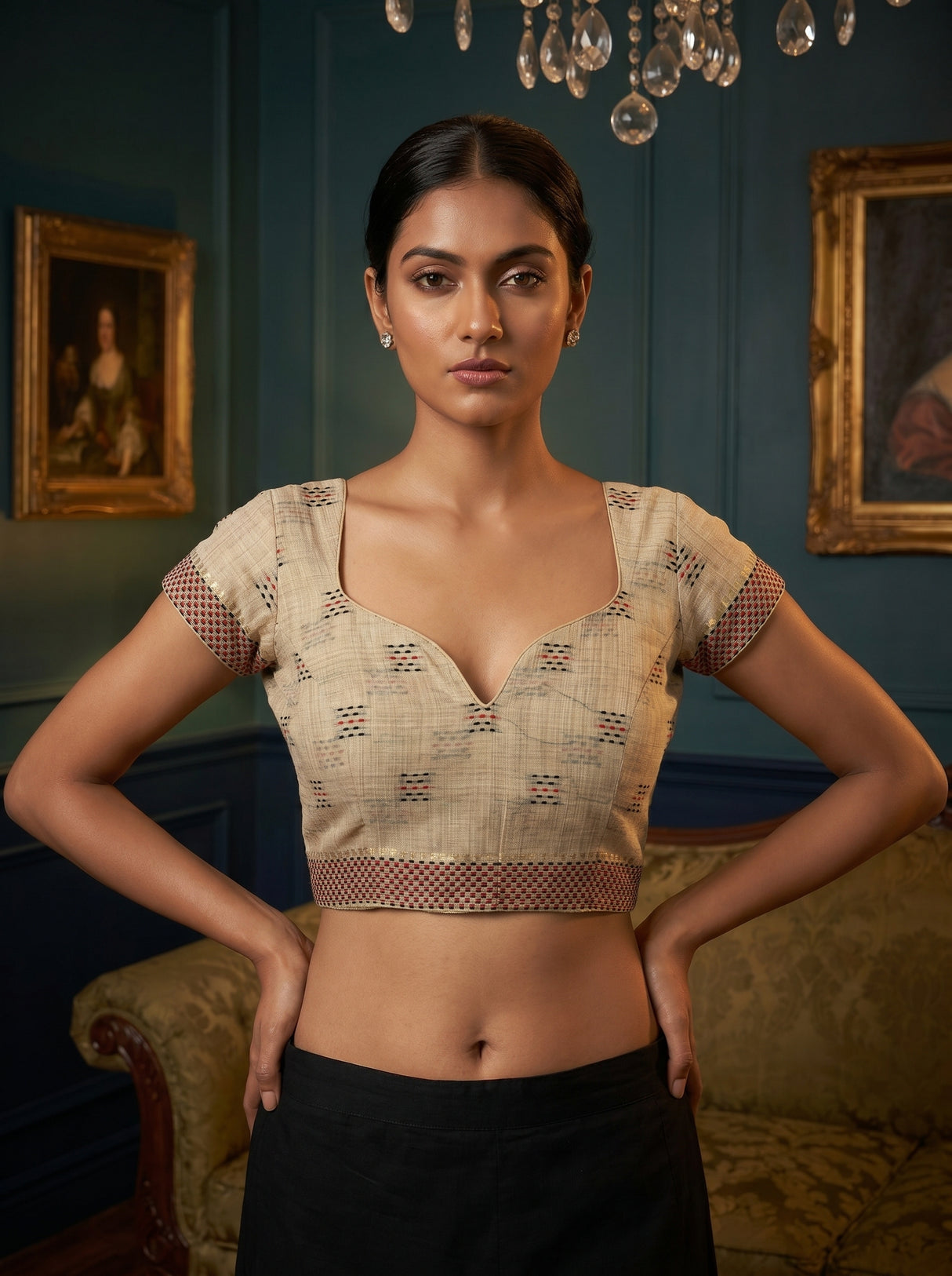 MIMOSA Saree Saree — blouse close-up