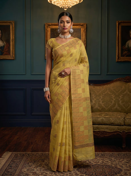 MIMOSA Saree Saree — front view on mannequin