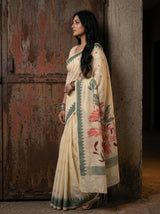MIMOSA Maroon Saree Saree — pose 3 styling detail