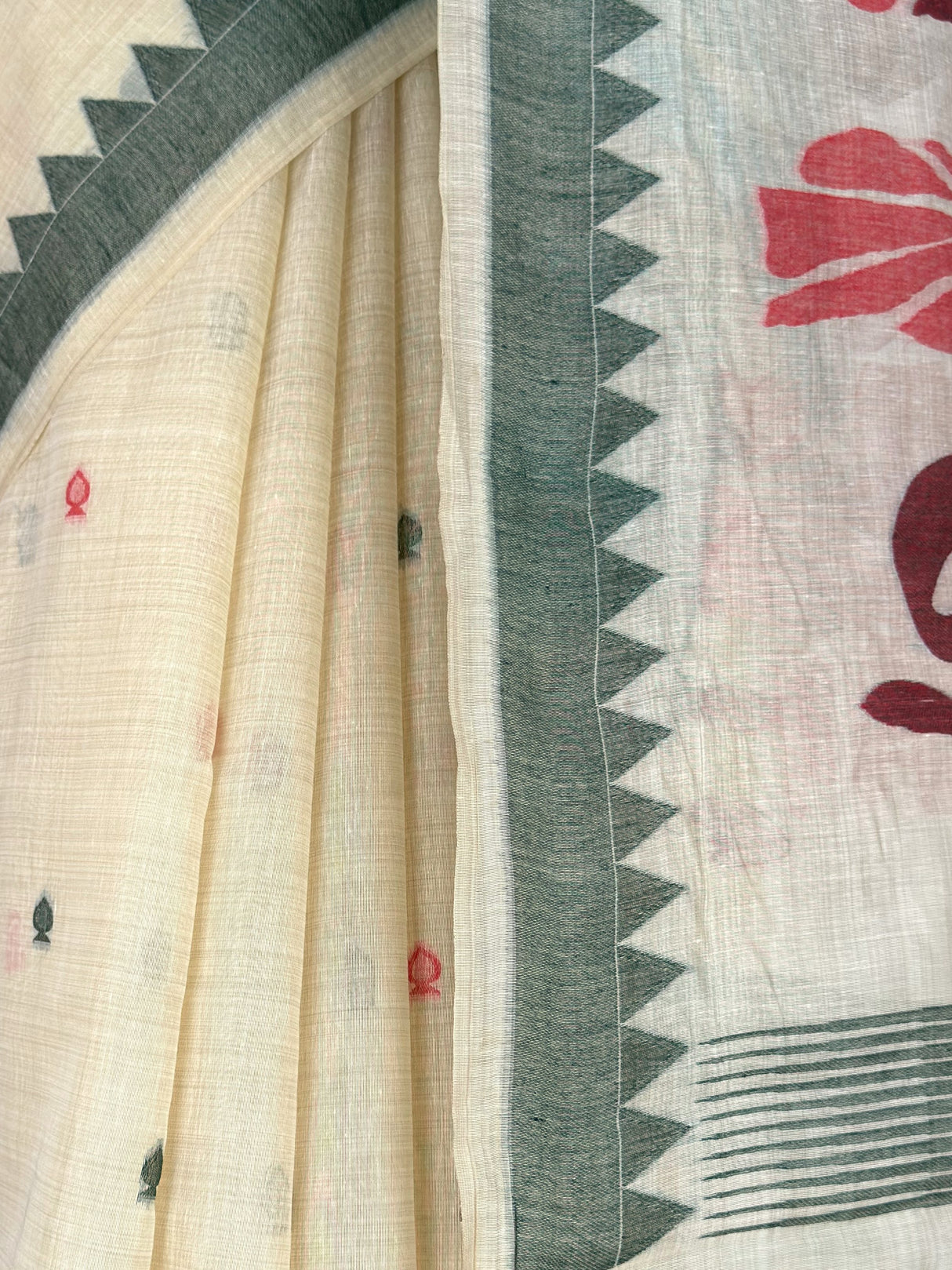 MIMOSA Maroon Saree Saree — fleets shot full lifestyle