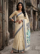 MIMOSA Navy Saree Saree — pose 4 styling detail
