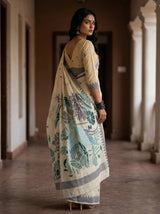 MIMOSA Navy Saree Saree — pose 7 styling detail